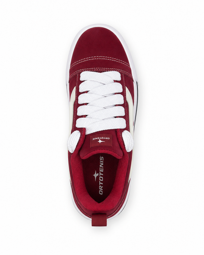 Tênis Ortotênis Casual Street Bordô – Unissex