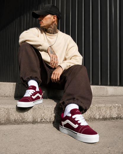 Tênis Ortotênis Casual Street Bordô – Unissex