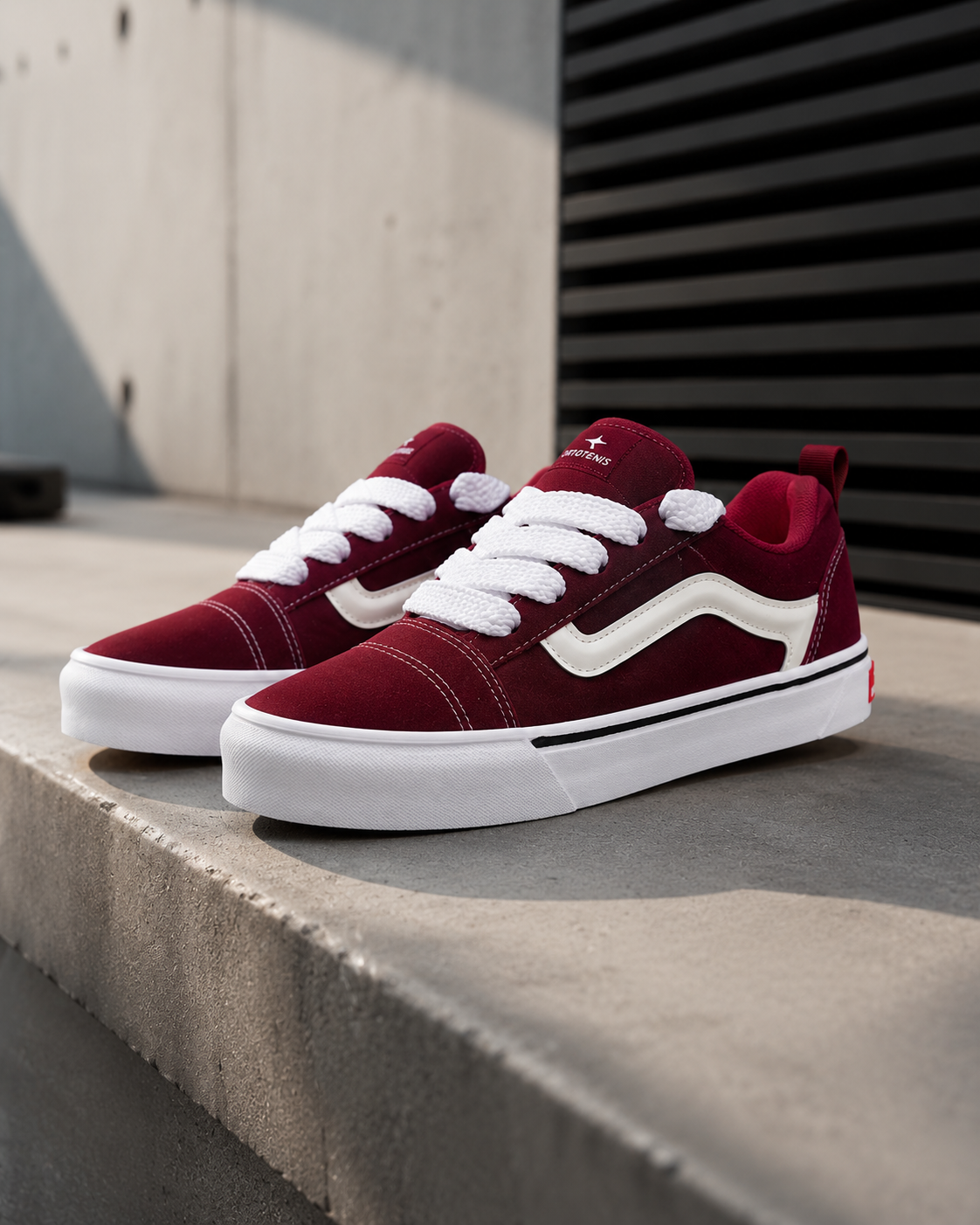 Tênis Ortotênis Casual Street Bordô – Unissex
