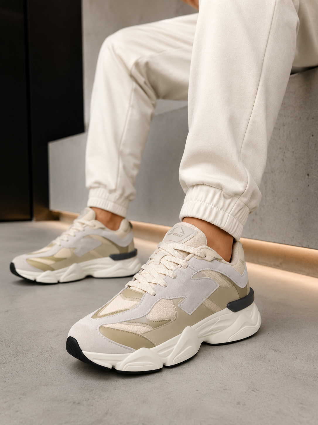 Tênis Jet-Crazy Chunky Beige Feminino