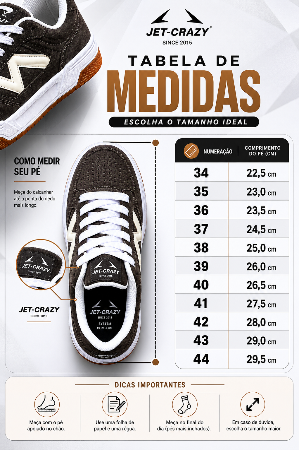 Tênis Jet-Crazy Urban Street Brown
