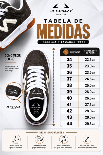 Tênis Jet-Crazy Urban Street Brown