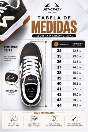 Tênis Jet-Crazy Urban Street Brown