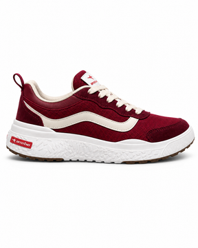 Tênis Ortotênis Casual Urban Vermelho Bordô – Unissex