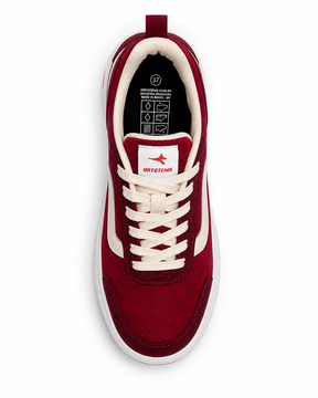 Tênis Ortotênis Casual Urban Vermelho Bordô – Unissex