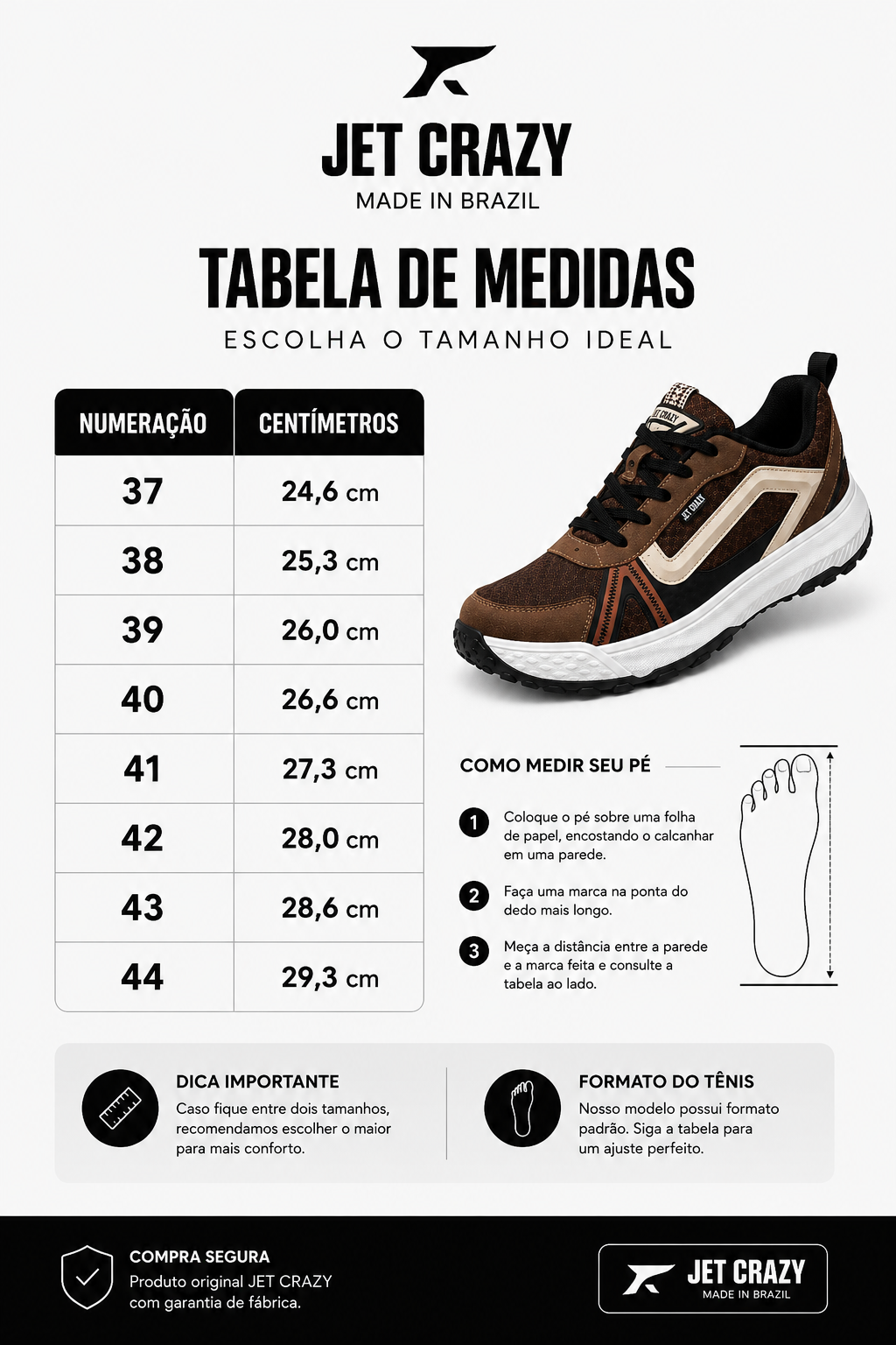 Tênis Jet Crazy Adventure Brown Masculino