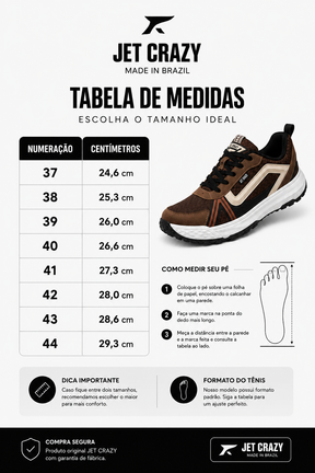 Tênis Jet Crazy Adventure Brown Masculino