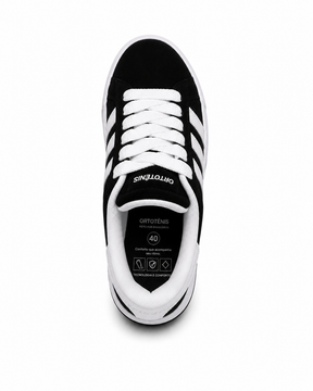 Tênis Casual Ortotênis Urban Street Preto/Branco – Masculino