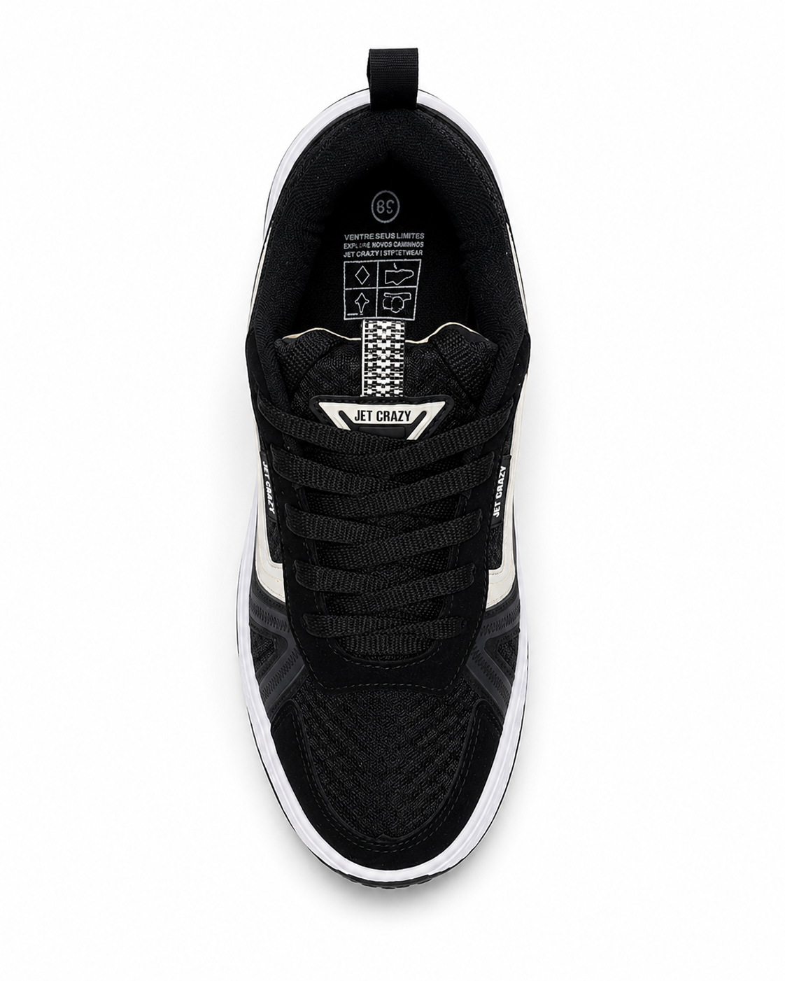 Tênis Jet Crazy Street Performance Preto/Branco – Masculino