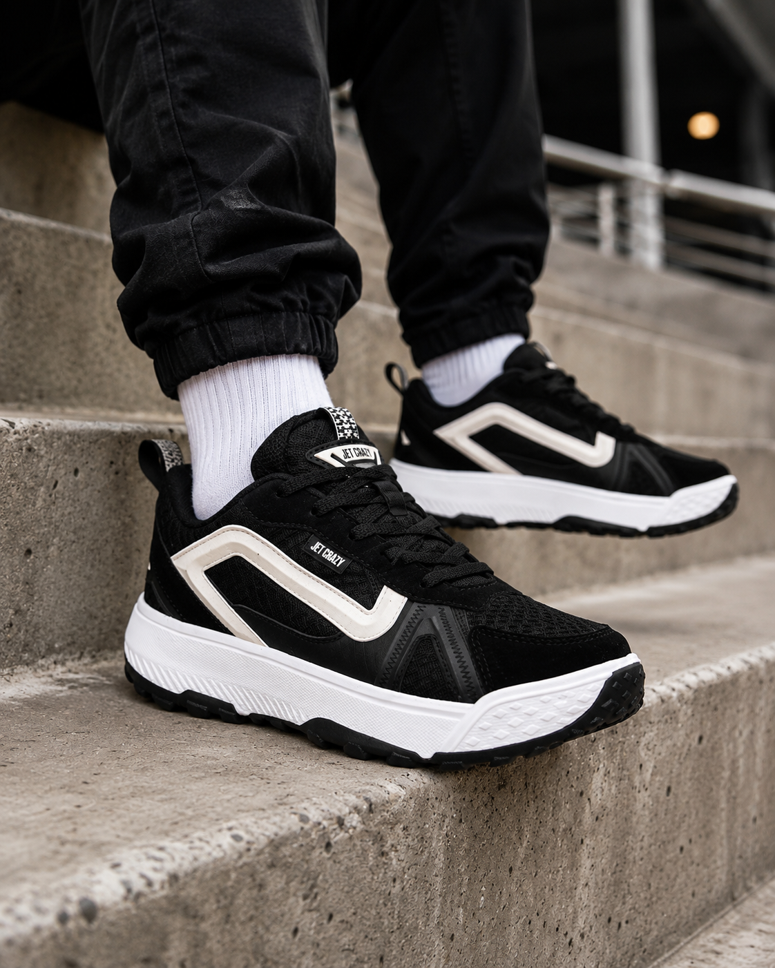 Tênis Jet Crazy Street Performance Preto/Branco – Masculino