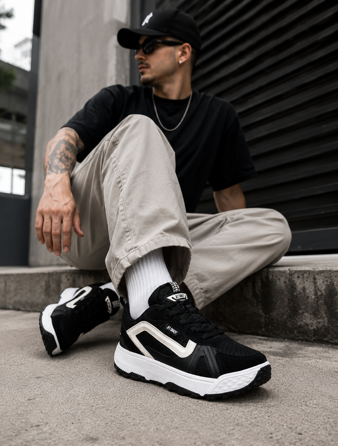 Tênis Jet Crazy Street Performance Preto/Branco – Masculino