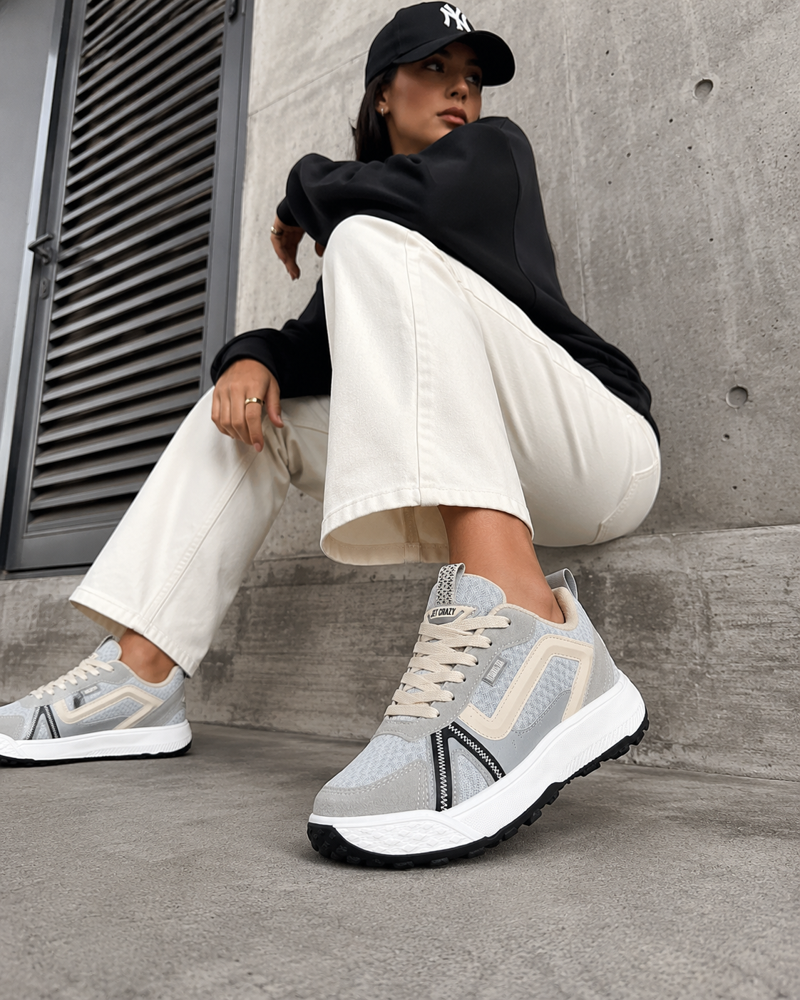 Tênis Jet Crazy Urban Trail Light Grey/Off White – Unissex