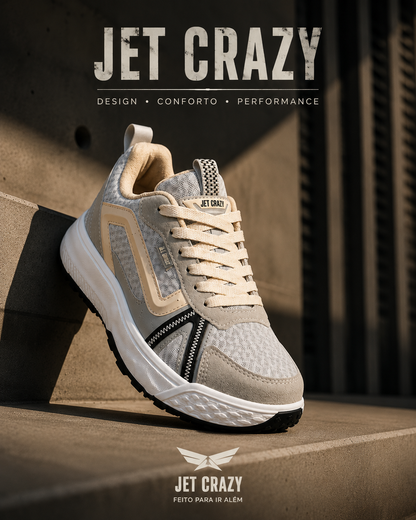 Tênis Jet Crazy Urban Trail Light Grey/Off White – Unissex
