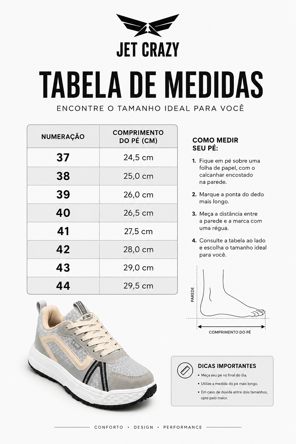 Tênis Jet Crazy Urban Trail Light Grey/Off White – Unissex