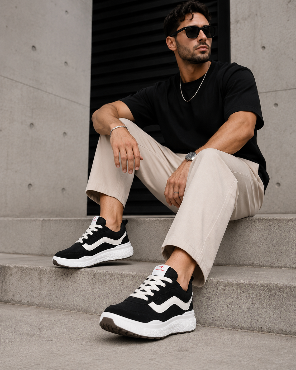 Tênis Ortotênis Foam Comfort Preto/Branco