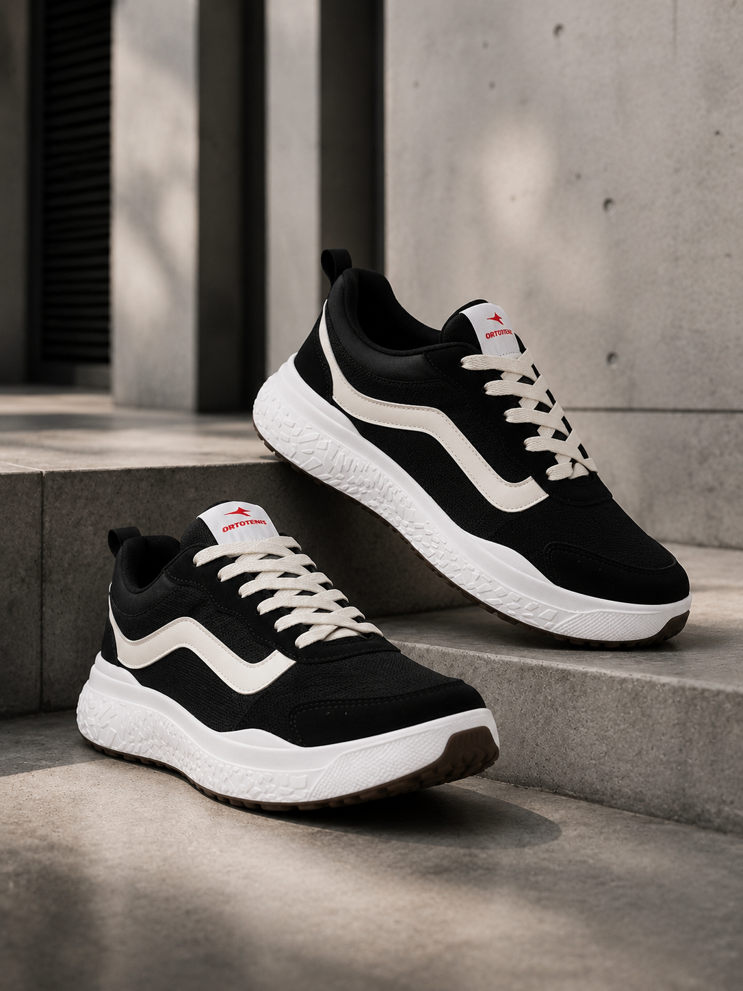 Tênis Ortotênis Foam Comfort Preto/Branco