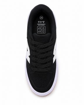 Tênis ÖUS Preto e Branco Skate Street Masculino