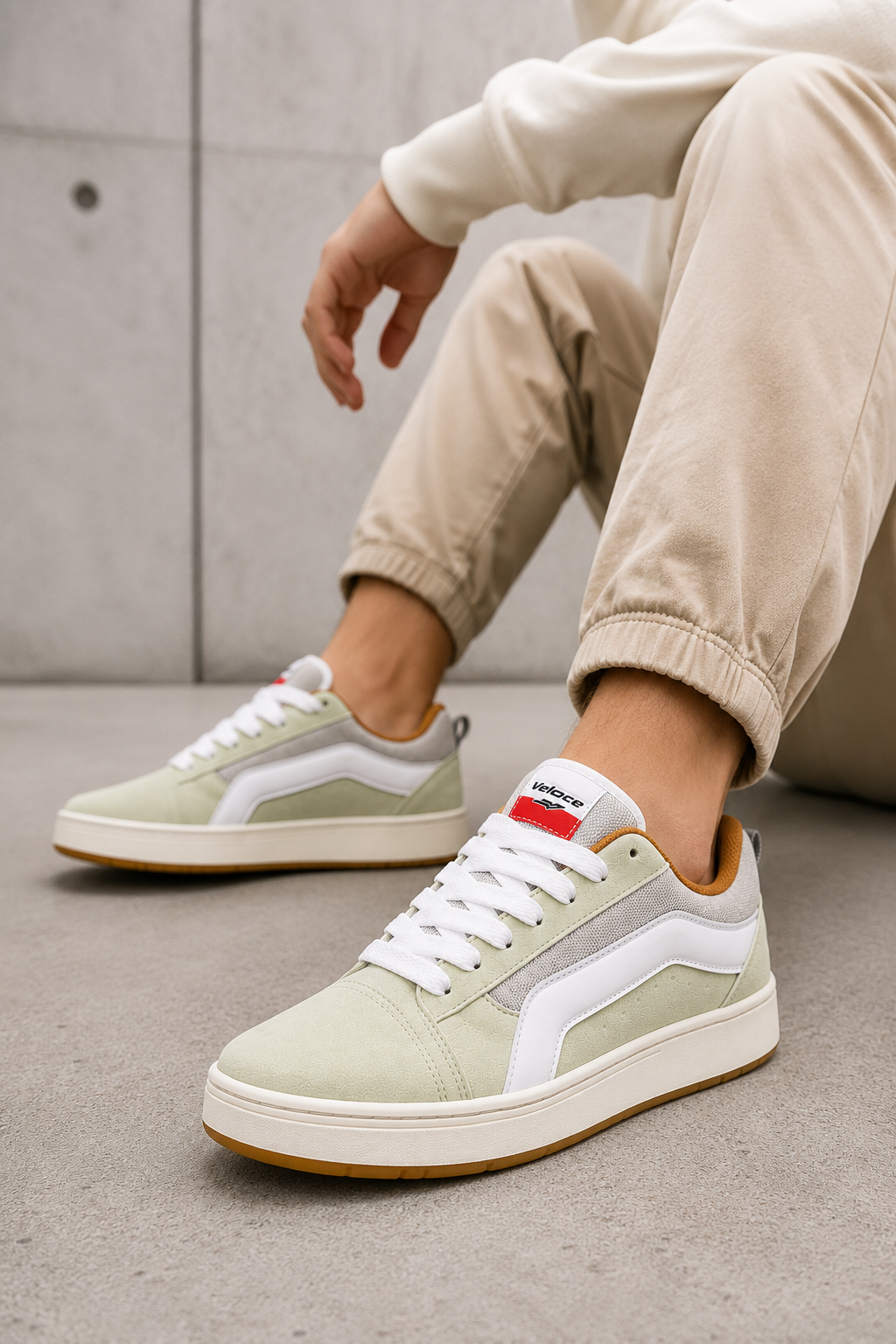 Tênis Casual Veloce Urban Street Off White