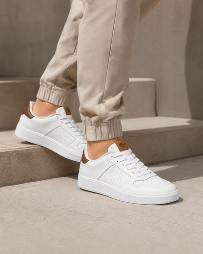 Tênis Casual Veloce Urban Pulse White Camel