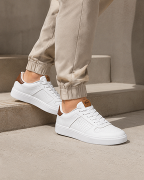 Tênis Casual Veloce Urban Pulse White Camel