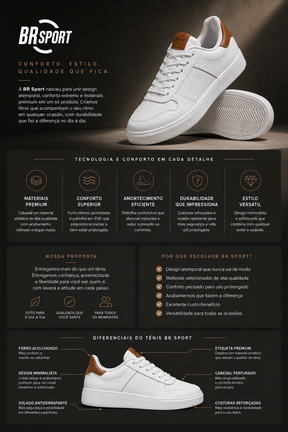 Tênis Casual Veloce Urban Pulse White Camel