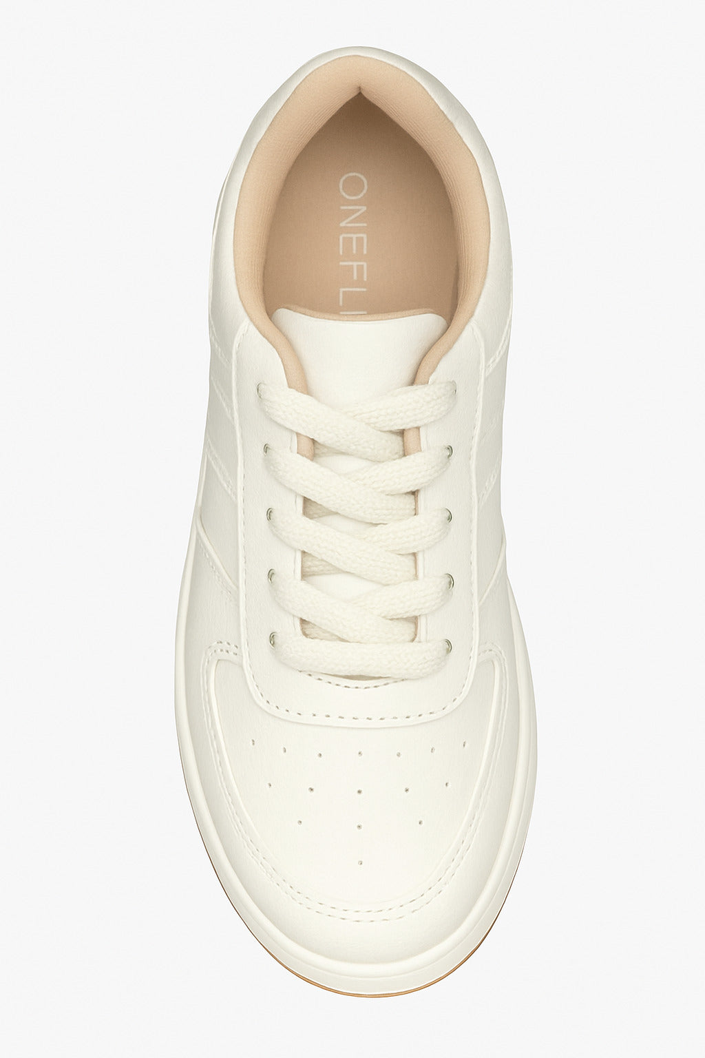 Tênis Feminino Oneflip EC621 Branco/Off White Casual