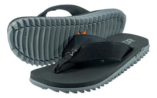 Kenner Kivah EXF-02 Black/Grey – Sandália Masculina Tratorada