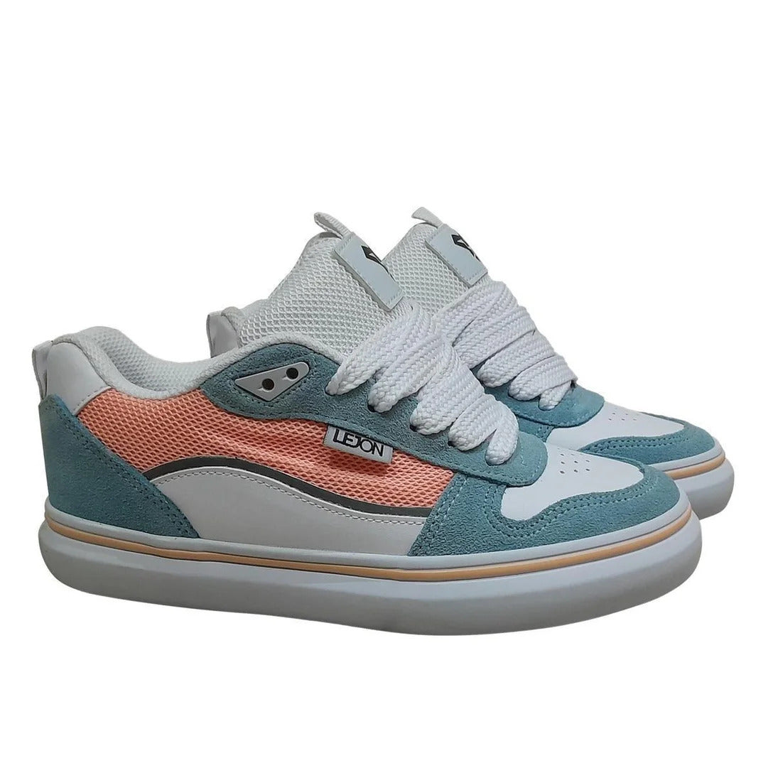 Tênis Lejon LJVU0247 Azul BB/Branco – Estilo Casual Retrô