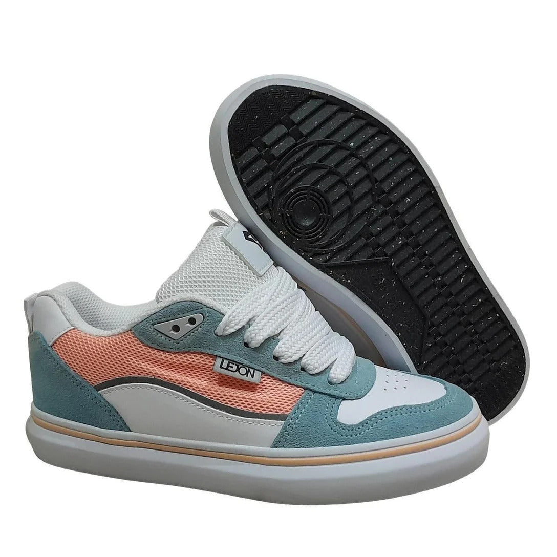 Tênis Lejon LJVU0247 Azul BB/Branco – Estilo Casual Retrô