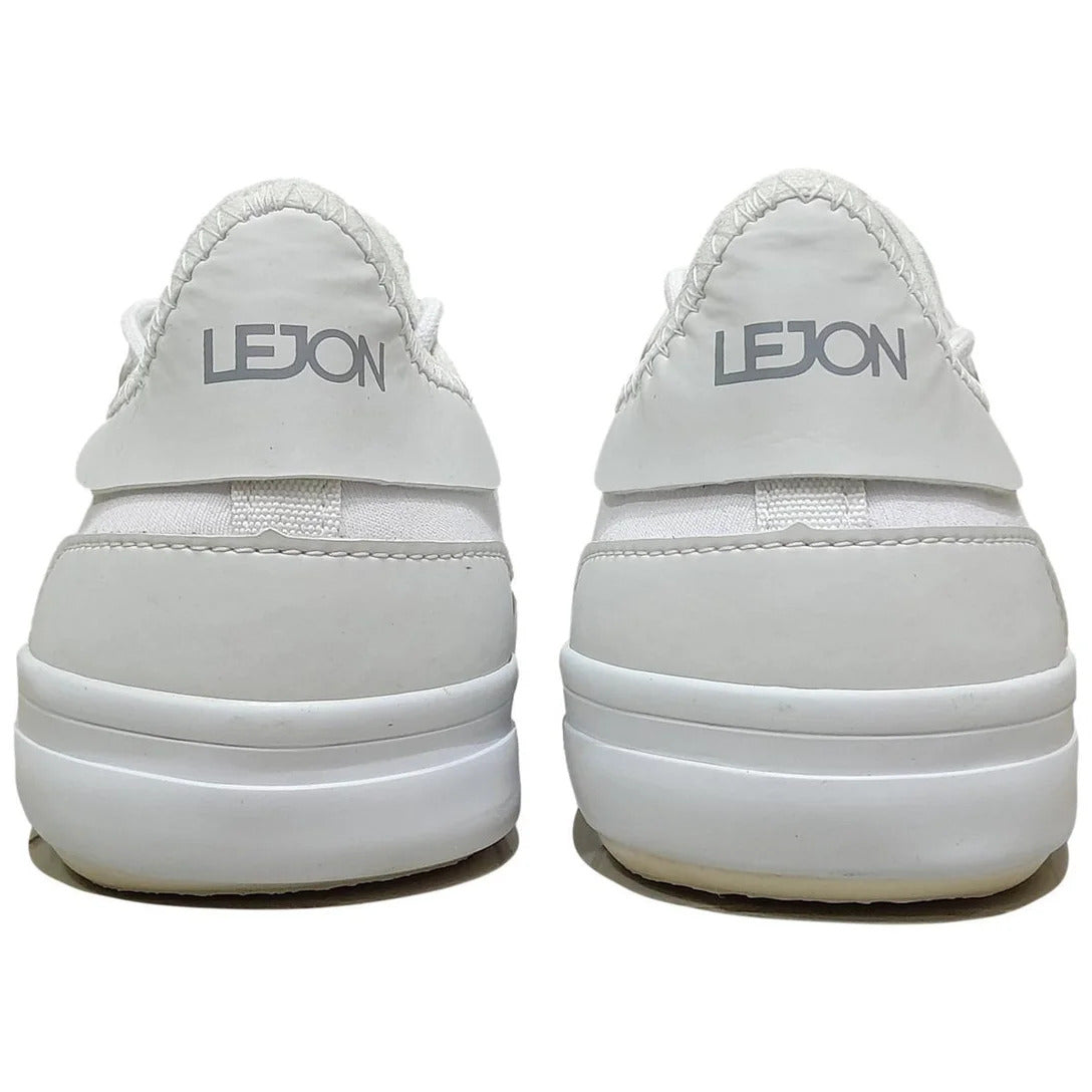 Tênis Lejon LJVU0258 BrancoOff White – Casual Premium Minimalista