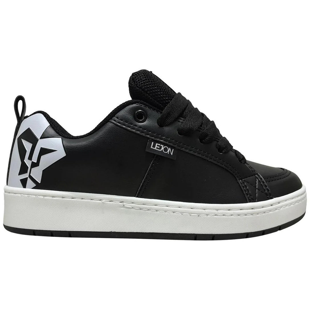 Tênis Lejon LJSC0006 PretoBranco – Casual Premium Estiloso