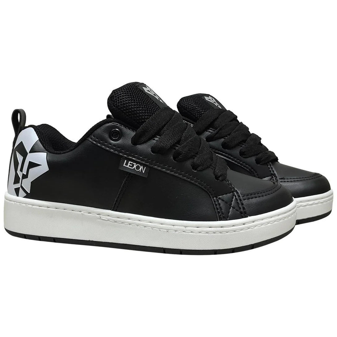 Tênis Lejon LJSC0006 PretoBranco – Casual Premium Estiloso