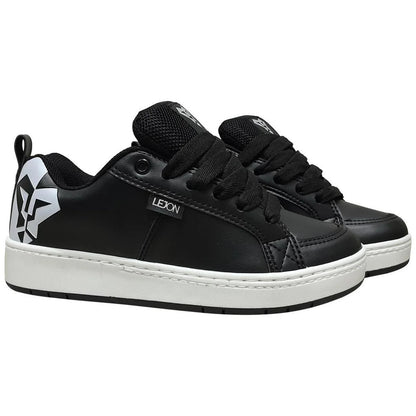 Tênis Lejon LJSC0006 PretoBranco – Casual Premium Estiloso