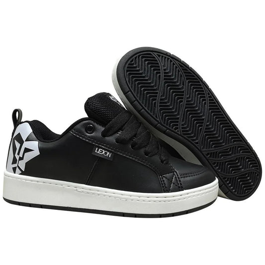 Tênis Lejon LJSC0006 PretoBranco – Casual Premium Estiloso
