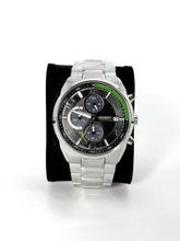 Relógio Orient Cronógrafo QuartzTech Aço Inox Preto com Verde