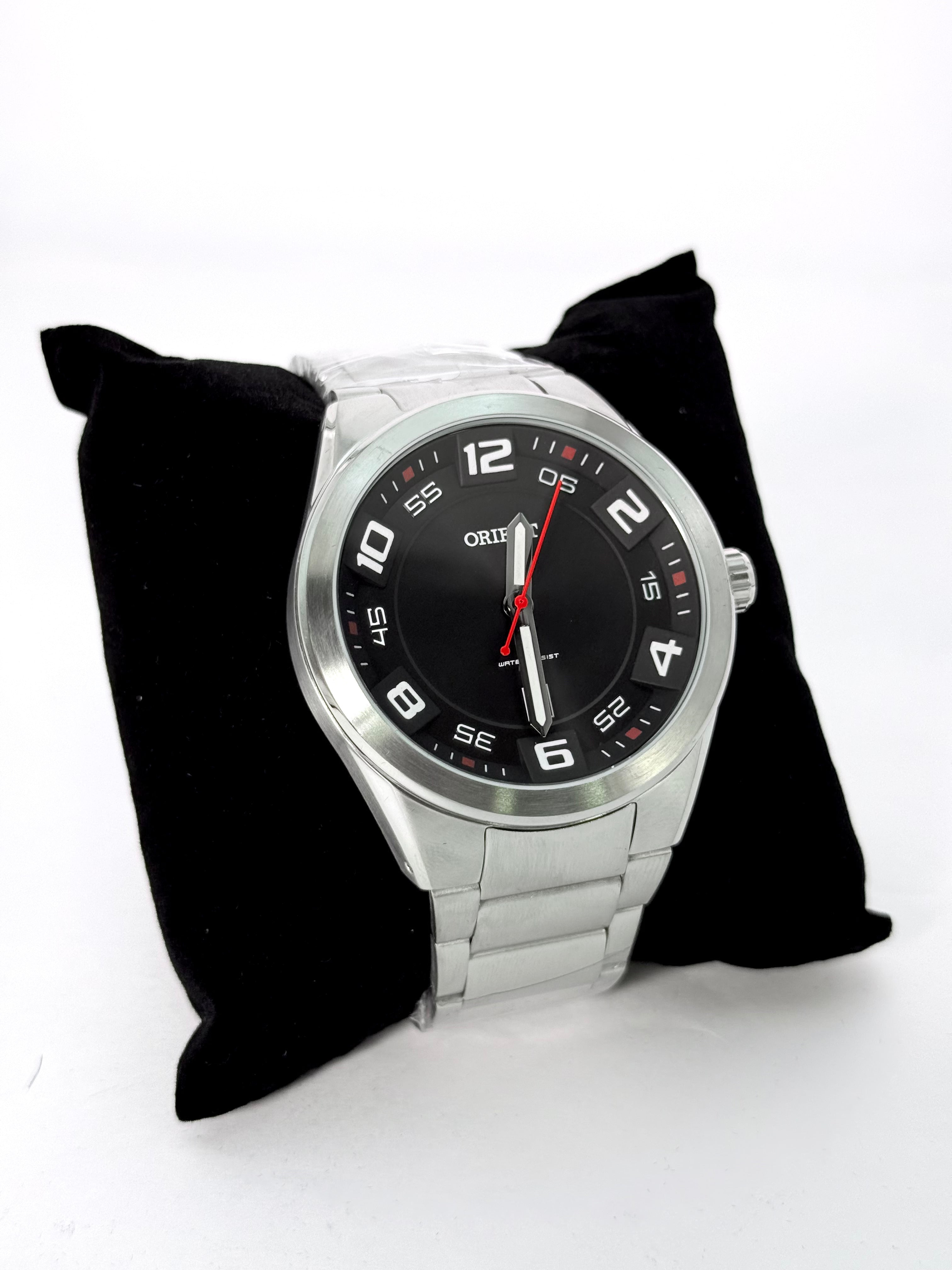 Relógio Orient Masculino Aço Inox Preto com Calendário