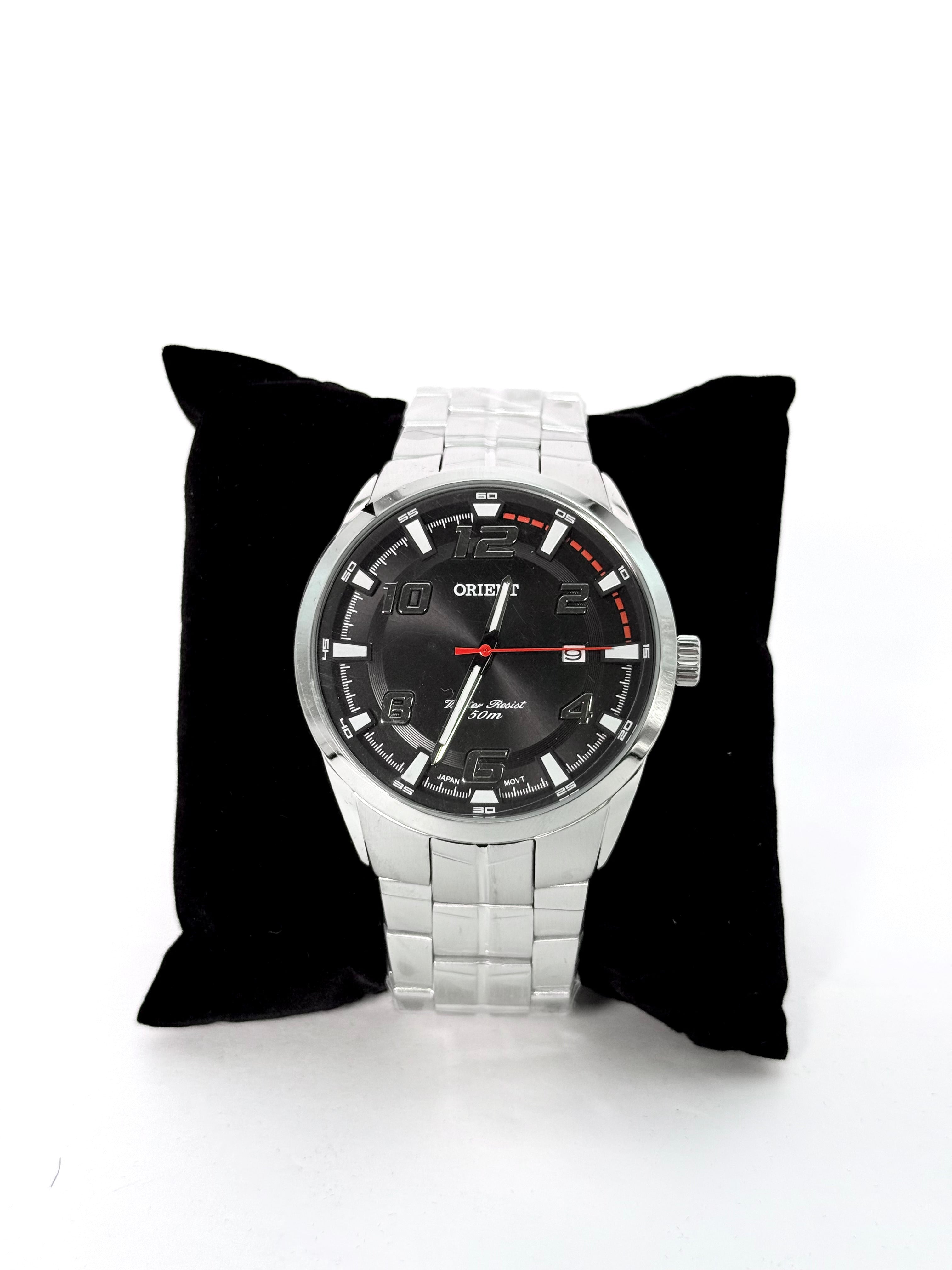Relógio Orient MBSS1335 Aço Inox Preto Calendário