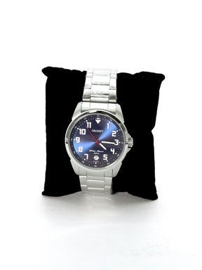Relógio Orient Masculino D2SX Aço Inox Azul com Calendário
