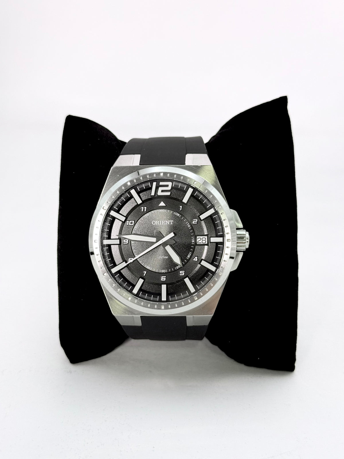 Relógio Orient Masculino – Esportivo com Pulseira de Silicone Preto
