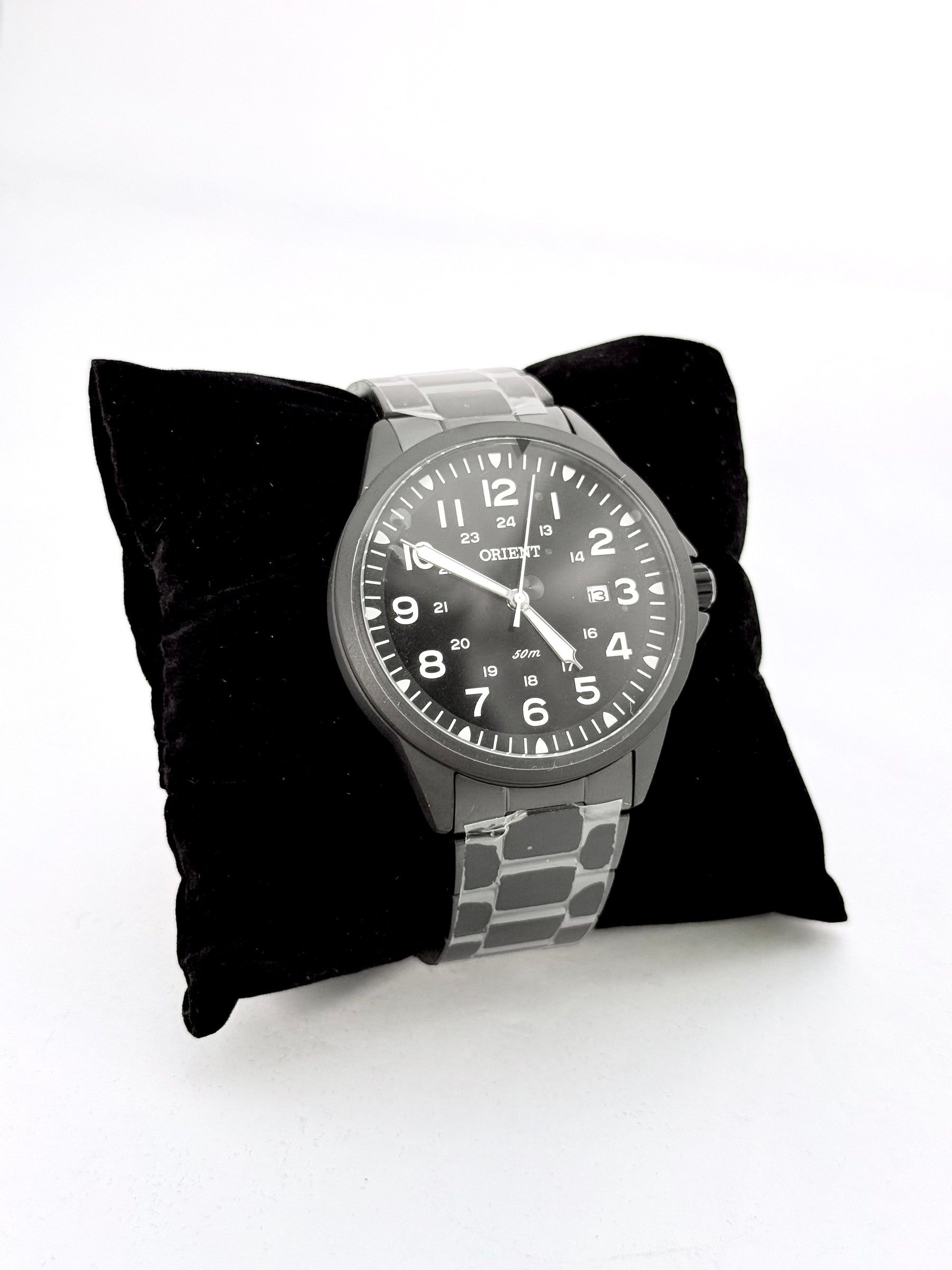 Relógio Orient Masculino – Esportivo com Pulseira de Silicone Preto