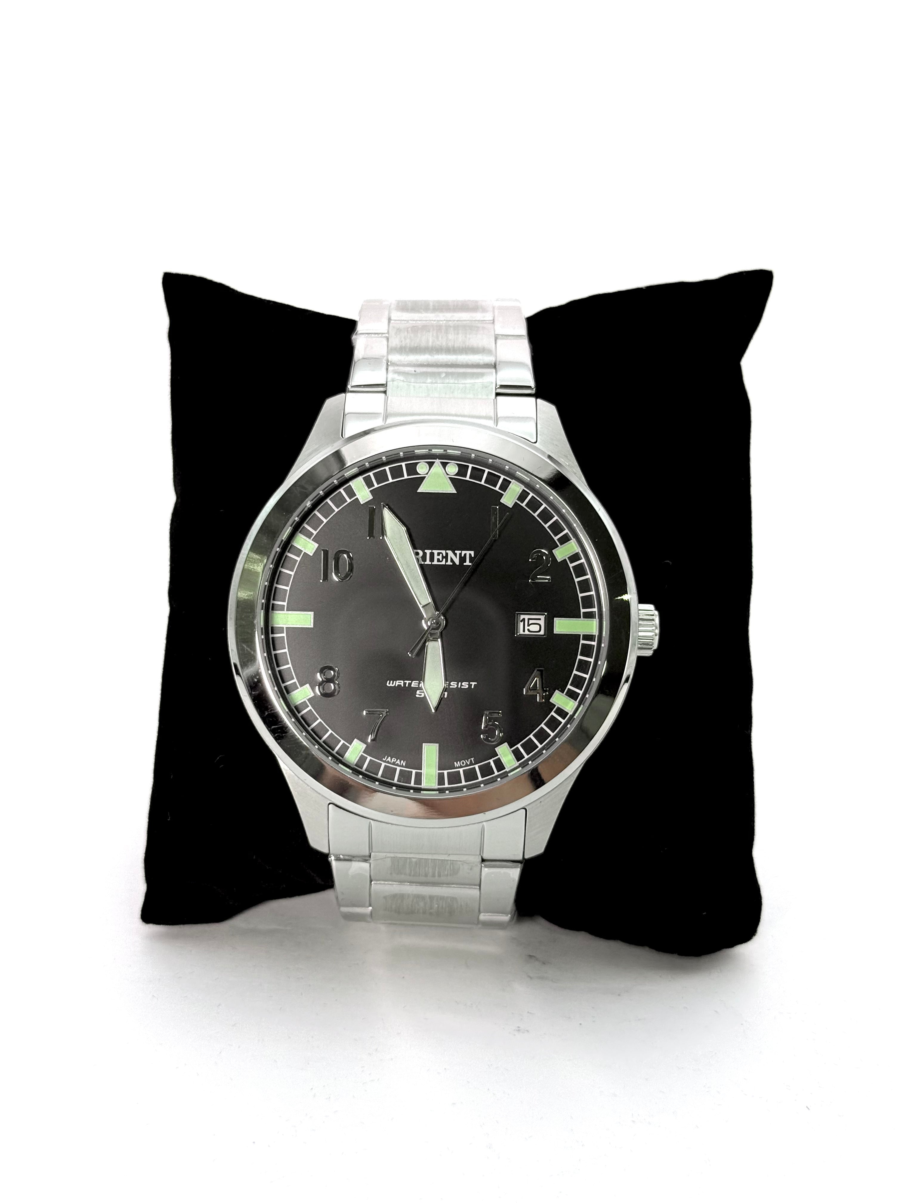 Relógio Orient Masculino – Aço Inox Preto