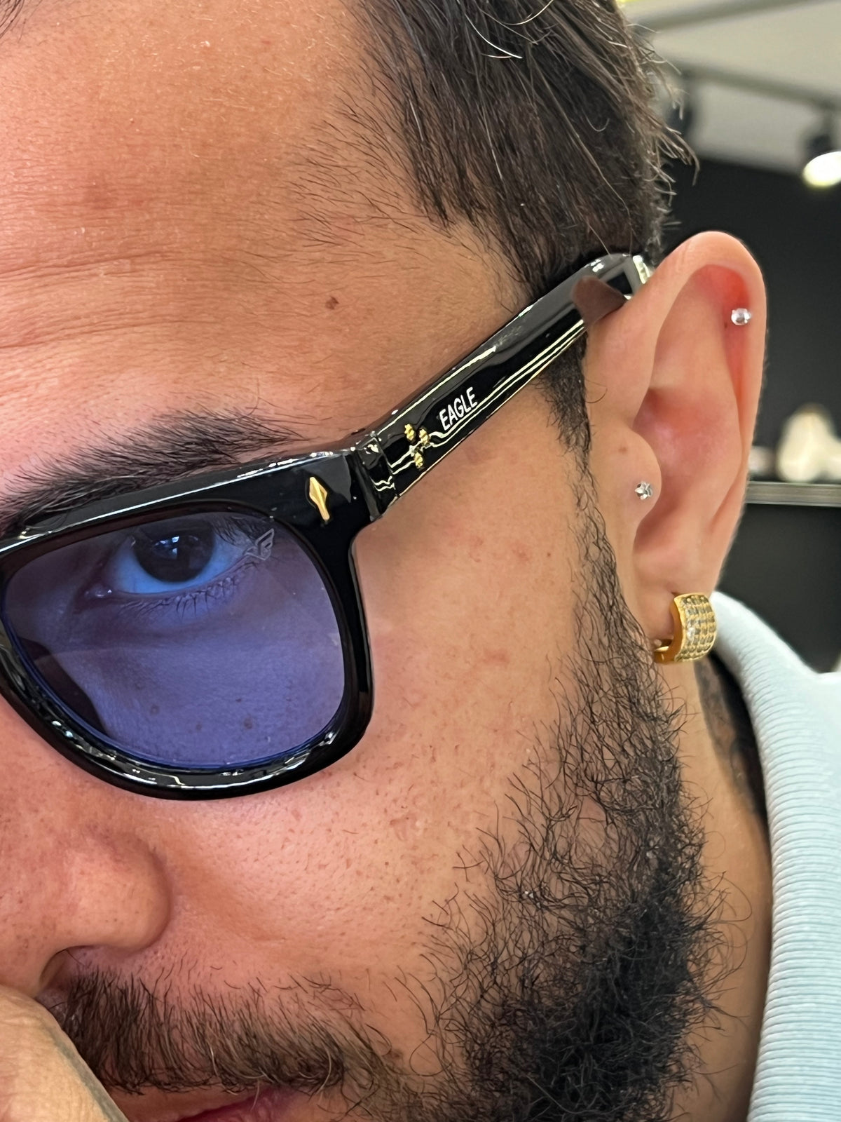 Óculos de Sol Eagle Masculino – Design Imponente com Proteção UV e Estilo Esportivo