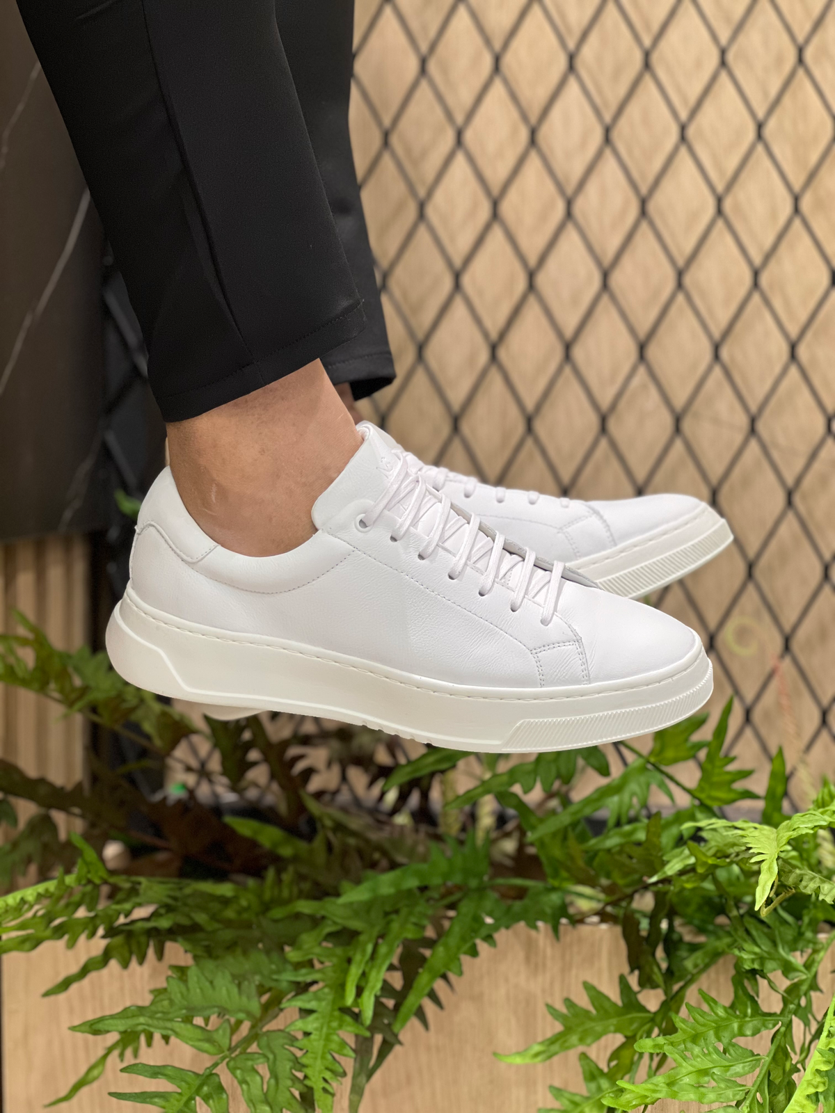 Tênis de Couro M3 Collection Branco