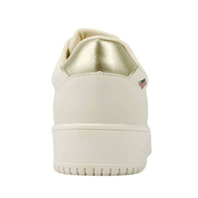 Tênis Ecko ECATL03 Off White com Detalhes Dourados – Casual Premium