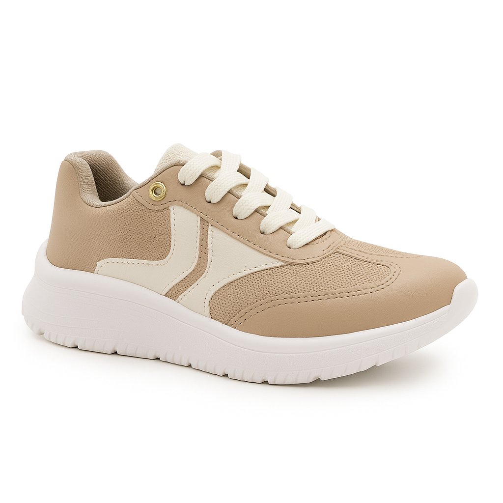 Tênis Napa Turim Gales Casual – Bege/Branco Off