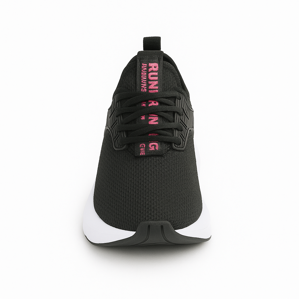 Tênis Feminino OneFlip JF009 Preto/Pink RUNNING