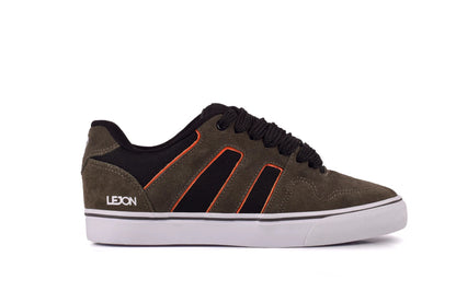 Tênis Lejon LJVU0249 – Verde Militar com Detalhes Laranja
